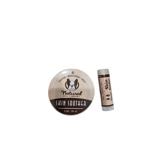 Natural Dog Company Paw Soother Balm 4 oz. Tin And 1.5 Balm Heals Fast Set New - Picture 1 of 2